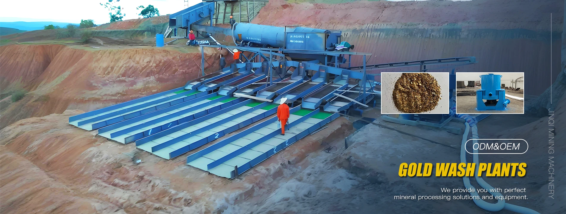 Pêşkêşkarê nebatên şuştina zêr li Chinaînê