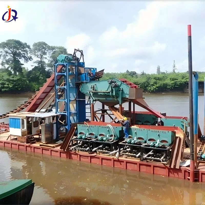 Dredger Zêrîn Alluvial Portable ji bo Madenê Çemê